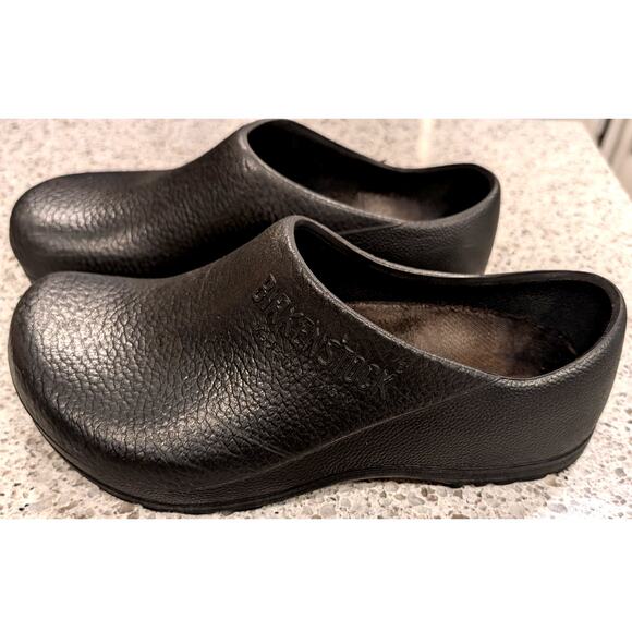 Birkenstock Profi Birki Size 41 Black Clogs Wms 10 Men 8 US Professional Comfort - Picture 1 of 9
